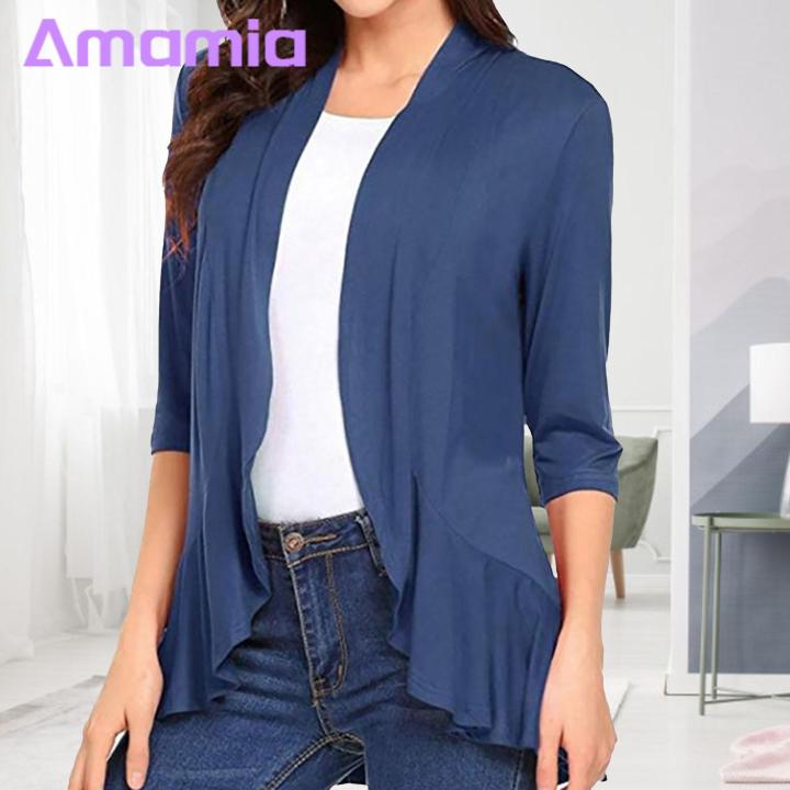 Amamia%20Lady%20Cardigan%20Long%20Sleeves%20Loose%20Ruffle%20Women%20Cardigan%20-%20Image%208