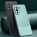 For Huawei Nova 10 Case 360 Degrees Protection Leather Soft Border Anti-fingerprint Color Blocking Design For Huawei Nova 10 Back Cover.