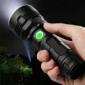 USB quad-core strong light super bright long-range LED searchlight. 