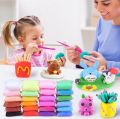 12 Colors Soft Super Light Clay Modeling Air Dry Clay For DIY Handmade Toys.