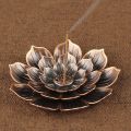 【Daily Necessities For Anyone Store】Shaped Sandalwood Stand For Home Zen Tea House Mini Zinc And Copper Alloy Incense Burner Decor Daily Supplies.