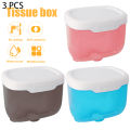 1/3 Pcs Wall Mount Tissue Holder Bathroom Waterproof Tissue Box Self-adhesive Punch-Free Multifunctional Storage Rack Bathroom Supplies - bathroom accessories. 