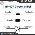 15/25/50Pcs 1N4007 General Rectifier Diode, 1000V 1A General Purpose Electronic Silicon Junction Diode Rectifier Diode.. 