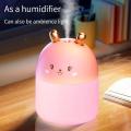 Cute Rabbit Air Humidifier Aroma Diffuser USB Mute Mist Maker For Home Car With Colorful Night Lights Mini Humidificat. 