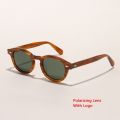 Johnny Depp Polarized Sunglasses Man Brand Designer Sunscreen UV400 Driving Shades Acetate Frame LEMTOSH Glasses Woman. 