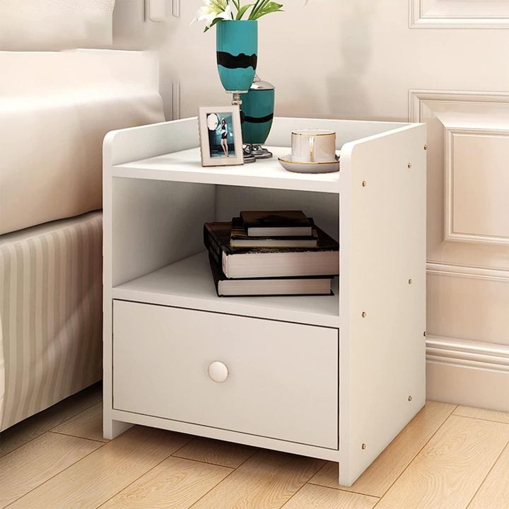 Bedside%20Cabinet,%20Bedside%20Tables%20Bedroom%20Bedside%20Table%20with%20Cupboard,%20Modern%20Bedside%20Cabinet%20with%20Drawer%20and%20Open%20Shelf,%201%20Layers%20Of%20Storage%20Nightstand%20Table,18/16%20-%20Image%203