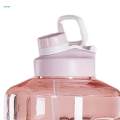 Portable Water Bottle Marker Wide Mouth Drinking for sports Running 1500ml Pink. 