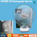 DEFENDER 2912 Table Fan 12inch Multifunctional Rechargeable Table Fan. 