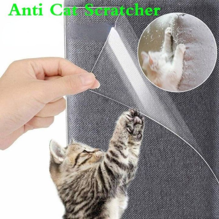 Anti Cat Scratcher Guard Cat Scratching Post Furniture Couch Sofa Protector Cat Scraper Deterrent Tape Paw Pads Carpet Protector