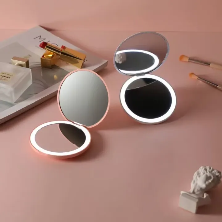 Mini%20LED%20Light%20makeup%20mirror%20Foldable%20compact%20mirror%20With%20luminous%20circle%20Portable%20USB%20handheld%20makeup%20mirror%20-%20Image%203