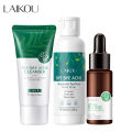 LAIKOU Tea Tree Acne Soothe Skin Oil Control Reduce Acne Pimples Tighten & Shrink Pores Improve Acne-Prone Skin-3pcs Tea Tree Care. 