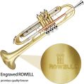 ROWELL Trumpet Standard Bb Trumpet Set Professional Trumpet Bass Trumpet for Beginners with Deluxe Hand Case,Gloves,7C Mouthpiece. 