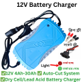 12V Battery Charger / 12V Dry Cell Battery Charger / 12V 4Ah-30Ah / 12V Battery Charger For Battery & Ac To Dc Adapter - Dc Pump.