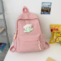 ins style Japanese soft girl schoolbag women's Korean version solid color versatile girl backpack for junior high school students and high school students.