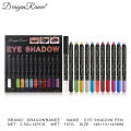 12 Colors Eyeshadow Pencil Set Eyeliner Pencil Kit Waterproof Highlighter Shiny Silver Purple Glitter Silkworm Eye Shadow Pen. 