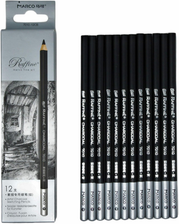 Marco%20Hard%20Charcoal%20Pencil,%20Art%20Charcoal%20Pencil%20Charcoal%20Pencil%20Set%20Professional%20Art%20Drawing%20Sketching%20Pencils%20-%2012%20pcs%20-%20Image%204