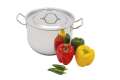 SKB SuS304 Food grade Stainless Steel Induction Sauce Pot with SS Lid and Handle.