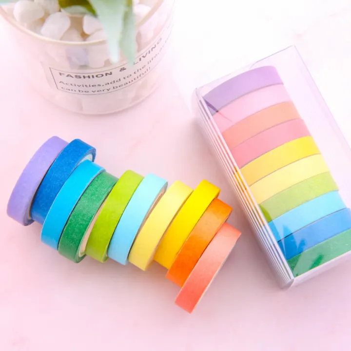 10%20Rolls%20Rainbow%20Washi%20Tape%20DIY%20Kids%20Stickers%20Masking%20Paper%20Set%20Solid%20Colored%20Painters%20Tape%20Students%20School%20Stationery%20Supplies%20-%20Image%207