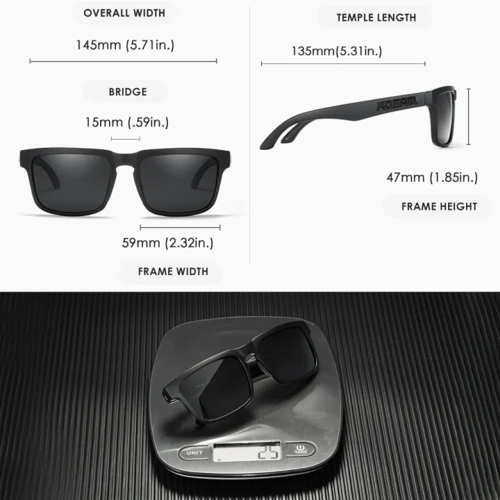 KDEAM%202022%20Square%20Men's%20Polarized%20Sunglasses%20Outdoors%20Lifestyle%20Coating%20Sun%20Glasses%20New%20Matching%20Colors%20With%20Box%20-%20Image%204
