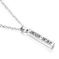 K-POP BTS JUNG KOOK Necklace Bangtan Ring Pendant Rope Necklace Jewelry for Men Women. 