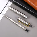 Metal Ballpoint Pen stainless steel color Press signature pen ball point pen Layor.