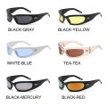 Moon Designed Rectangular Sunglasses Unisex Outdoor Cycling Goggles Hip Pop Punk Y2K Sun Glasses UV400 Oculos Lunette De Soleil. 