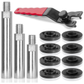 Angle Grinder Extension Shaft Connecting Rod, 12PCS Angle Grinder Attachments with 5/8-11 Thread. 