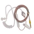 Anti Radiation Proof Covert Acoustic Tube Earpiece 3.5mm Air Tube Earphone Headset for mobile Phone Android Cellphone.