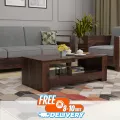 Center Table with Storage Wooden Coffee & Tea Table for Living Room Home (Regal Antique Finish) Design by Nahid Furniture 16x36x16". 
