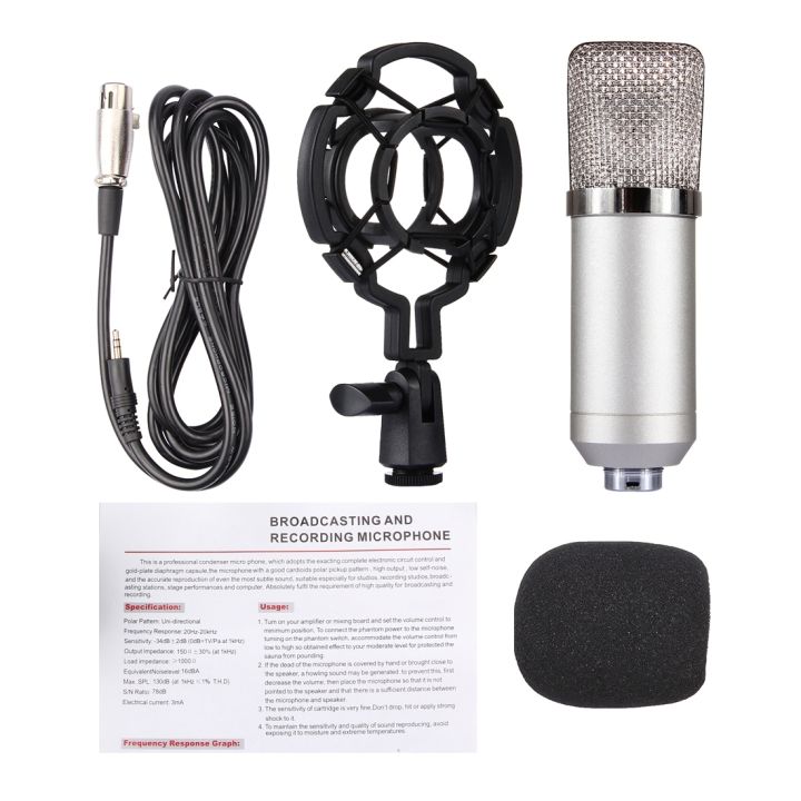 FIFINE%20F-700%20Professional%20Condenser%20Sound%20Recording%20Microphone%20with%20Shock%20Mount%20for%20Studio%20Radio%20Broadcasting%20&%20Live%20Boardcast,%203.5mm%20Earphone%20Port,%20Cable%20Length:%202.5m%20-%20Image%207