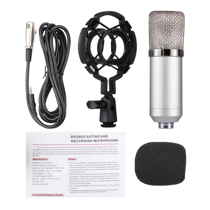 FIFINE%20F-700%20Professional%20Condenser%20Sound%20Recording%20Microphone%20with%20Shock%20Mount%20for%20Studio%20Radio%20Broadcasting%20&%20Live%20Boardcast,%203.5mm%20Earphone%20Port,%20Cable%20Length:%202.5m%20-%20Image%207