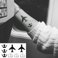 Waterproof Temporary Tattoo Sticker Crown aircraft Elephant Tatto Flash Tatoo Tatouage Wrist Foot Hand For Girl Women Men. 