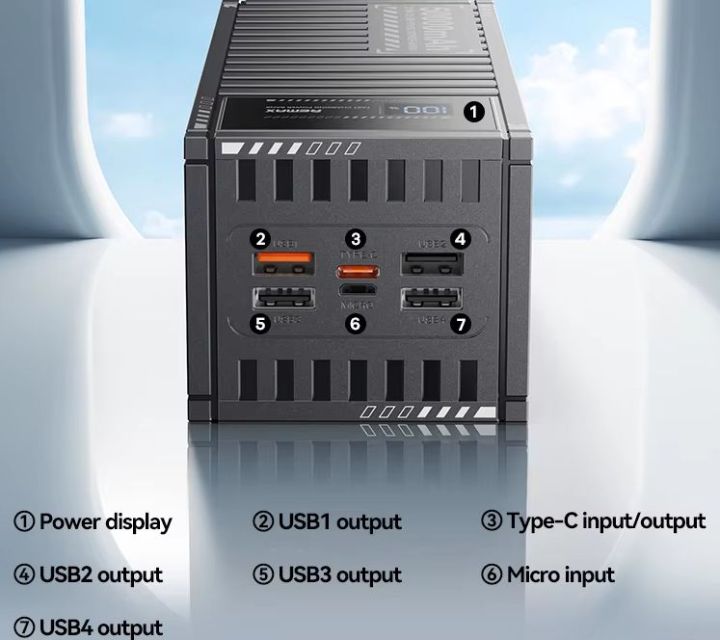 Upmax%2050000mAh%20/%2030000mAh%20Power%20Bank%20PD27W+%20QC22.5W%20High-Speed%20Charging%20with%204%20USB/Type-C%20Ports%20and%20LCD%20Display%20&%203%20Month%20Warranty%20-%20Image%206