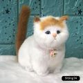 Cute Cloth Pad Plush Cats with Sound Simulation Mini Cat Toy Children Birthday Gifts Creative Imitation Cat Ornaments Home Decor. 