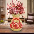 Feng Shui Statue Flower Vase Table Centerpiece for Bedroom Desk. 