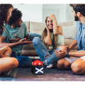 SRIWEN 8PCS Game Answer Buzzer,Game Buzzer Alarm Sound Play Button with Light Trivia Quiz Got Talent Buzzer Game Toy for Kids. 