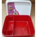 Tiffin Lunch Box Separated - Red Color - Carry Meals In Style With A Red Tiffin Lunch Box.