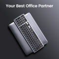 UGREEN Membrane Keyboard Slim Compact Wireless Bluetooth with Media Hotkeys for Windows iOS iPad OS Android Computer Desktop Laptop Surface Tablet.