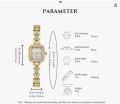 Inspired by ADSBIAOYE Women's Luxury Square Watch Fashion Rhineston Accented Bangle Watch and Bracelet Set.