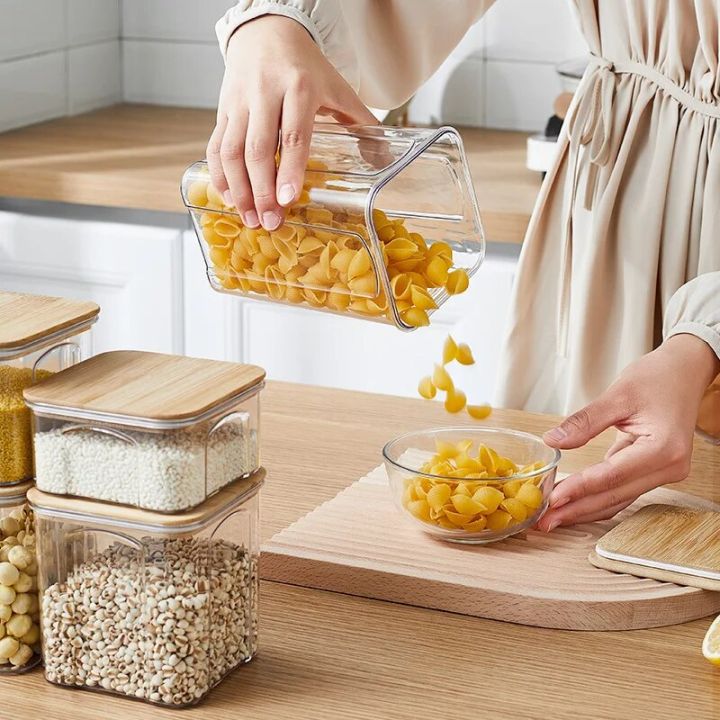 PET%20Plastic%20Food%20Sealed%20Storage%20Box%20with%20Bamboo%20Lid%20Coffee%20Beans%20Kitchen%20Storage%20Containers%20Kitchen%20Container%20Organizer%20-%20Image%204