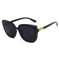 Exquisite Designer Cat Eye Sunglasses Woman Vintage Black Mirror Sun Glasses For Fashion Big Frame Cool Female Oculos De Sol. 