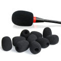 1/10pcs Microphone Windscreen Sponge Cover Headset Mic Foam Cover Protective Cap For Gooseneck Meeting Mic. 