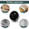 16 Pieces Hole Saw Set 19-127mm Durable Carbon Steel Hole Saw Drill Bit Kit With Box Arbor Mandrel Hex and Allen Key for DIY Wood Plastic Drywall PVC Corn. 