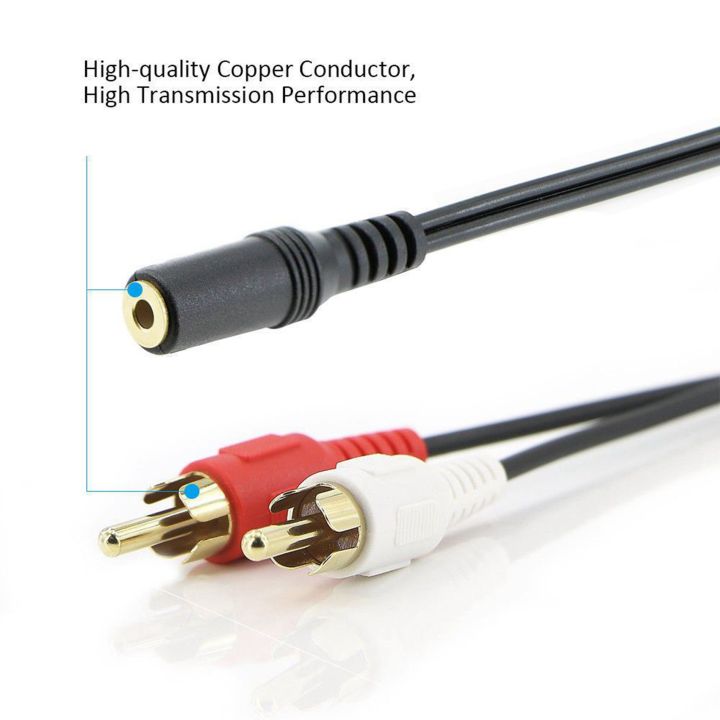 2X%202-RCA%20Male%20to%20Female%203.5mm%20Jack%20Aux%20Stereo%20Audio%20Cable%20-%20Image%204