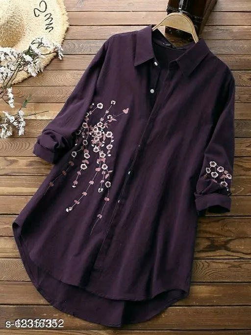 Latest%20New%20Shirt%20Design%20Top%20With%20Skin%20Print%20Floral%20Design%20for%20girls%20-%20Image%203