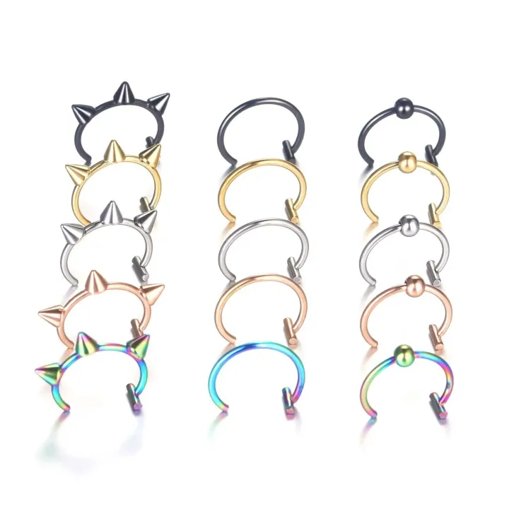 3PCS/Lot%2018G%20Piercing%20Lip%20Ring%20Punk%20Style%20Stainless%20Steel%20Labret%20Clip%20Body%20Piercing%20Jewelry%20for%20Unisex%20-%20Image%206