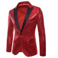 Shiny Gold Sequin Glitter Embellished Blazer Jacket Men Nightclub Prom Suit Blazer Men Costume Homme Stage Clothes For singers Wearhouse.