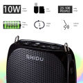 SHIDU Class D Voice Amplifier Wired Microphone Mini Audio Portable Speaker Natural Stereo Sound Loudspeaker for Teacher(Black).
