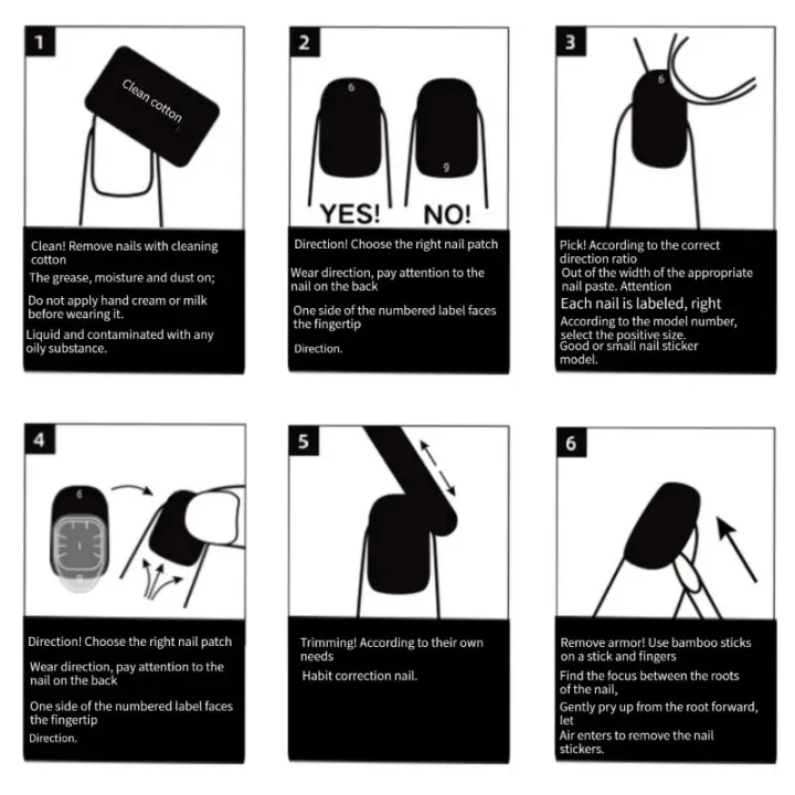 Handmade%20Medium%20Press%20On%20Nails%20Reusable%20With%20Design%20Nails%20Full%20Cover%20Artificial%20Manicuree%20Wearable%20XS%20S%20M%20L%20Size%20Nails%20Art%20-%20Image%206