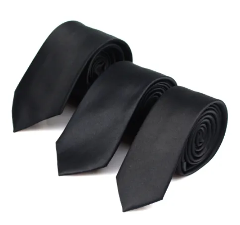 Tie%20For%20Men%20South%20Korean%20Black%20Color%20Skinny%20Tie%20-%20Image%204
